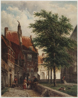TvB T 356
<br/>
Gezicht achter de kerk te Naarden
<br/>
<em>Springer, Cornelis (1817-1891)</em>